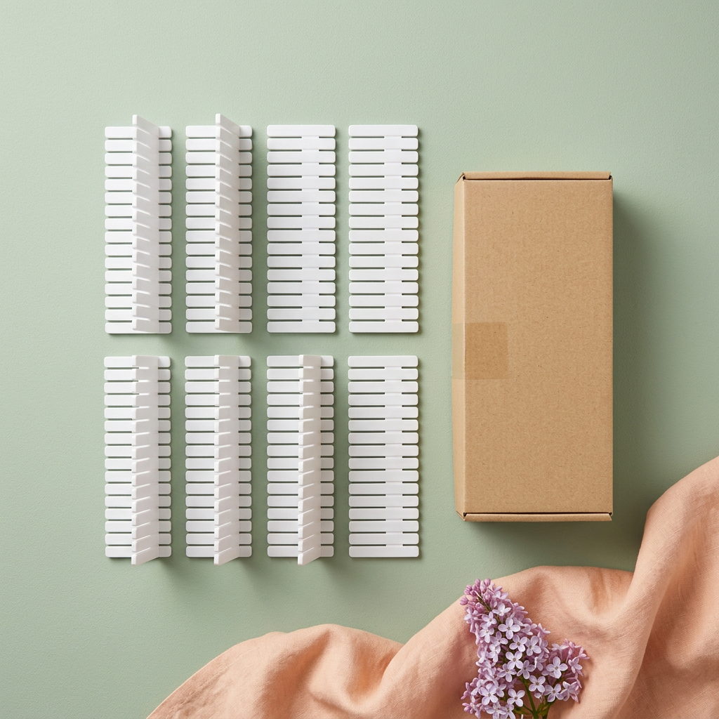 Eight-piece divider set with unbranded packaging concept