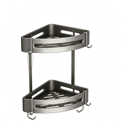 🛁 Bathroom Organizer | Rust-Resistant Metal | Shower Corner | Homeowners | Space-Saving Design