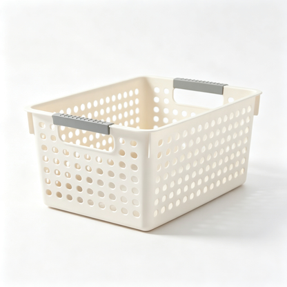 🧺 Storage Basket | Durable Plastic | Home Organization | Organization Lovers | Ventilated Grip Design